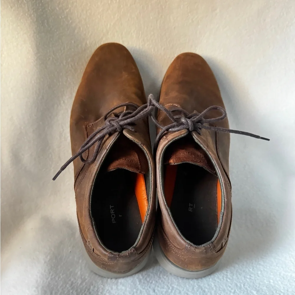 Rockport Men’s Size 12 Leather Lace Up Boat Shoes.